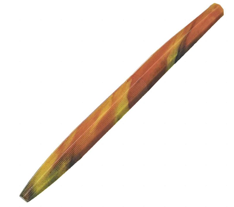 Strike King KVD Perfect Plastics Ocho 5 Fishing Lure, Soft Plastic Jerkbait, Beveled Sides, Super Soft Plastic, Salt Impregnated, Coffee Scent